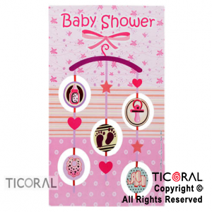 CARTEL  4512 BABY SHOWER MOVIL NENA x 1